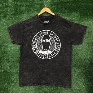 Motionless in White Reincarnate Heavy Metal Band Mineral Wash T-Shirt Size Mediu